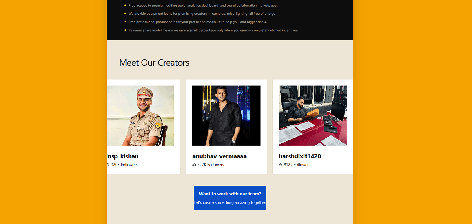Account manager pipeline view tracking creators across active campaigns